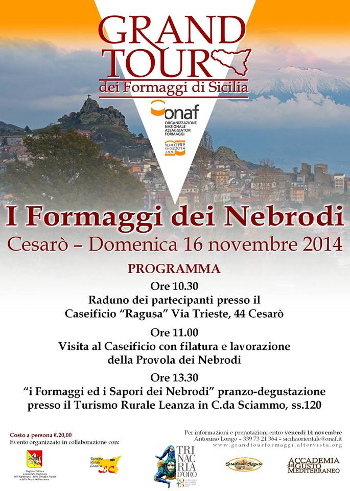 Cesarò (ME), Formaggi dei Nebrodi