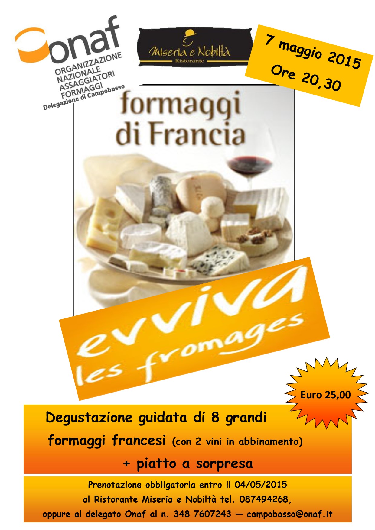 Conviviale "Evviva les fromages"