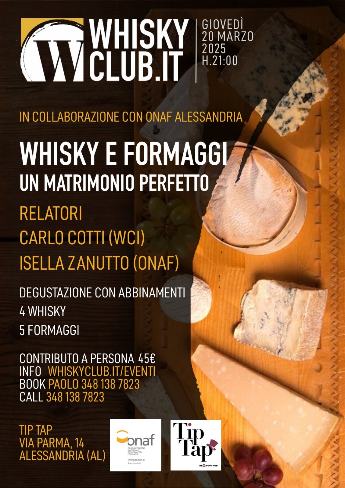 Alessandria, Whisky e Formaggi