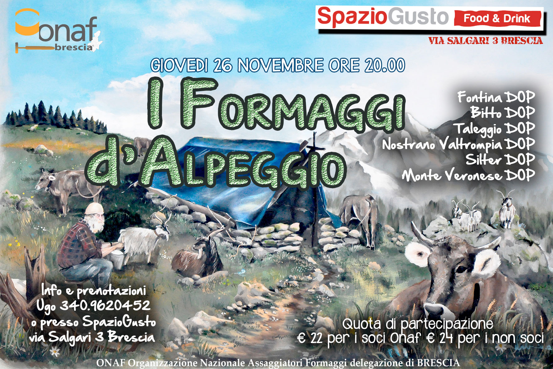 Brescia, I formaggi d'alpeggio
