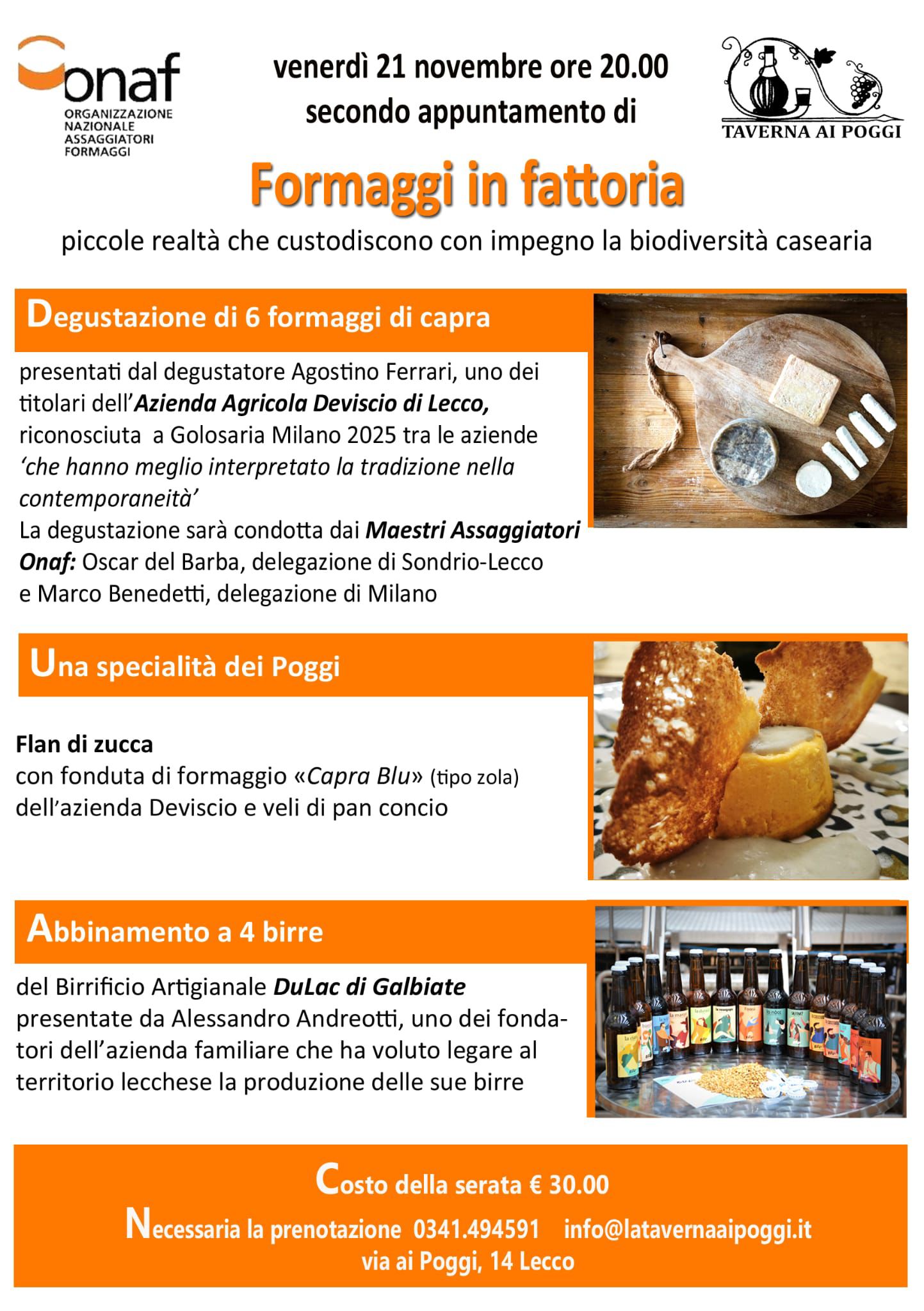 Lecco, Alla Scoperta dei Formaggi di Fattoria