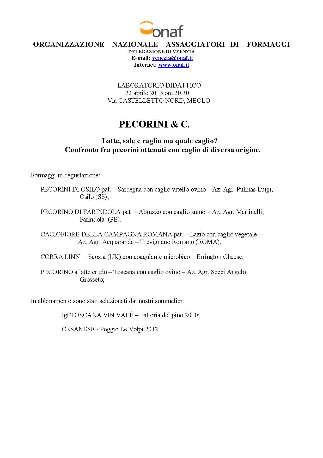 Meolo (VE), Latte, sale e caglio, ma quale caglio?