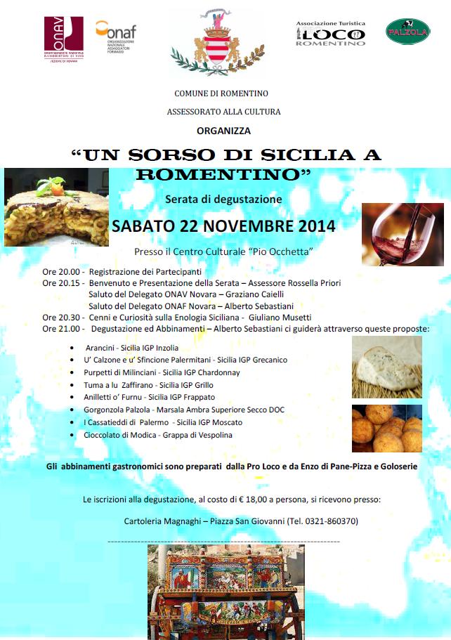 Romentino (NO), Un sorso di Sicilia