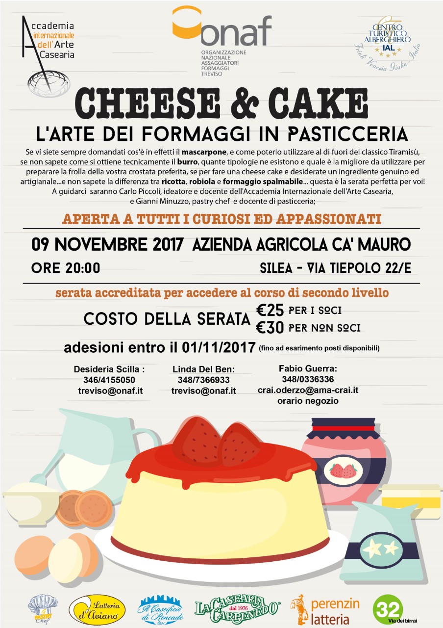 Treviso, Cheese and Cake - L'arte del formaggio in Pasticceria