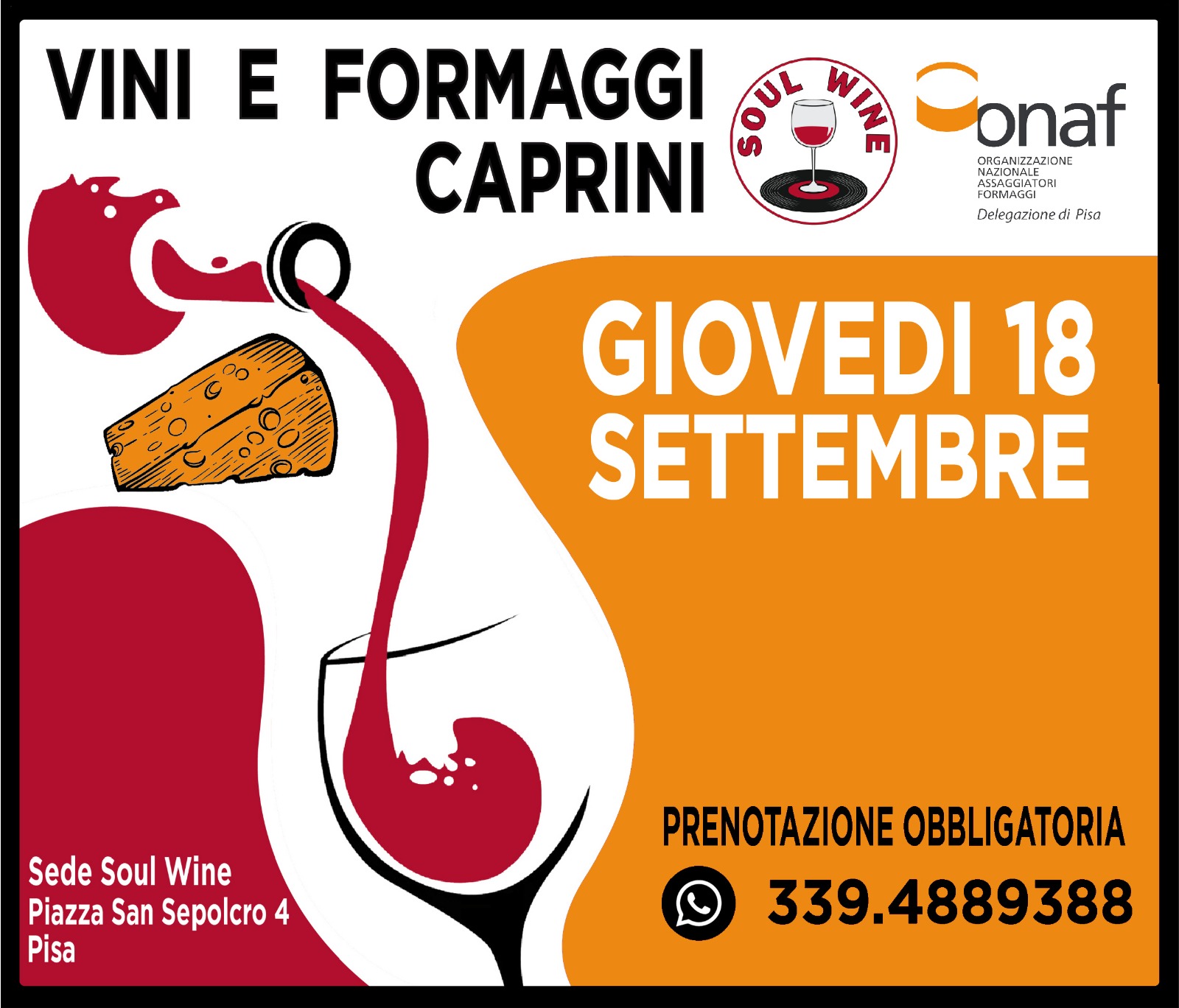 Pisa - Vini e formaggi caprini