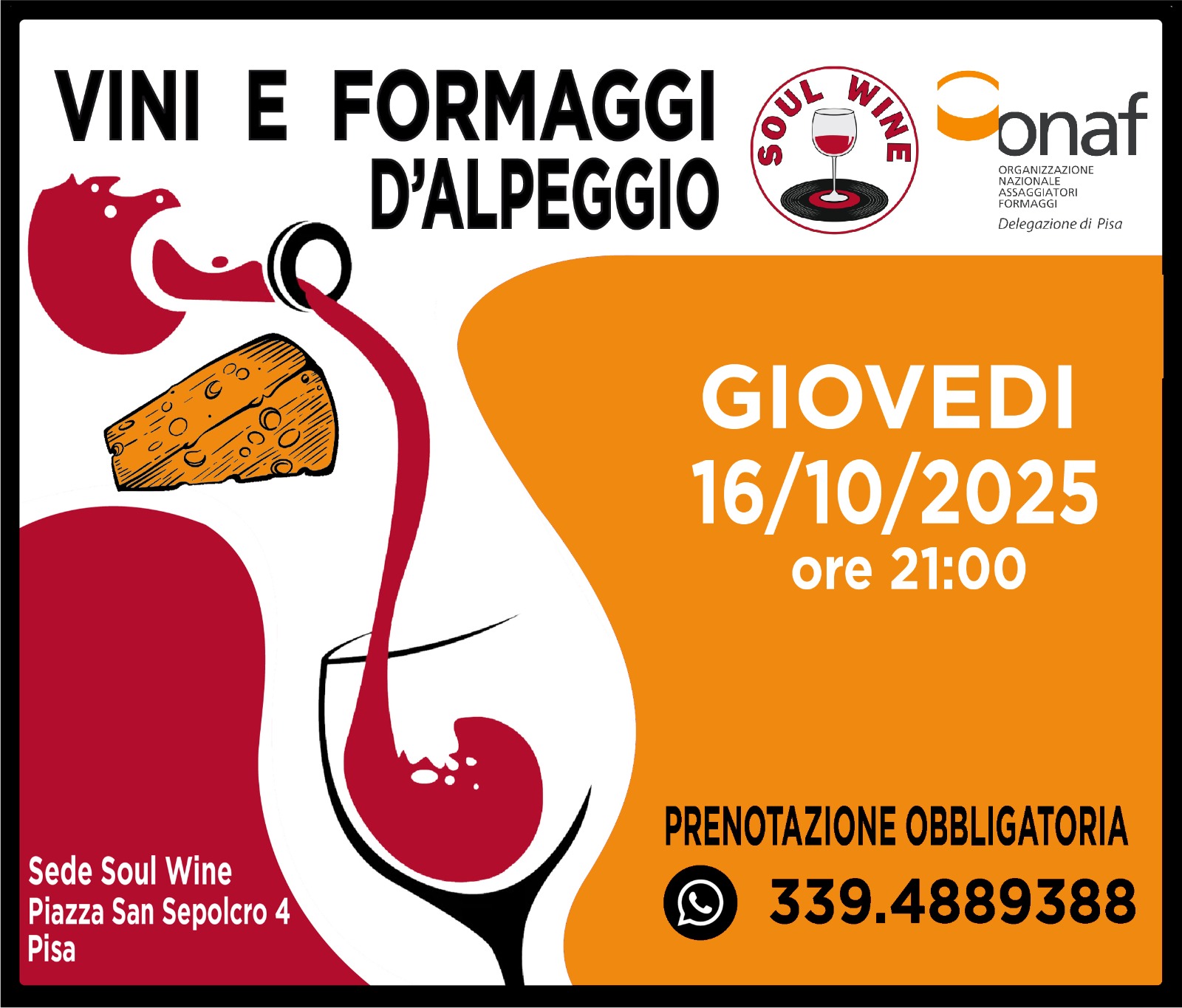 Pisa - Vini e formaggi di alpeggio