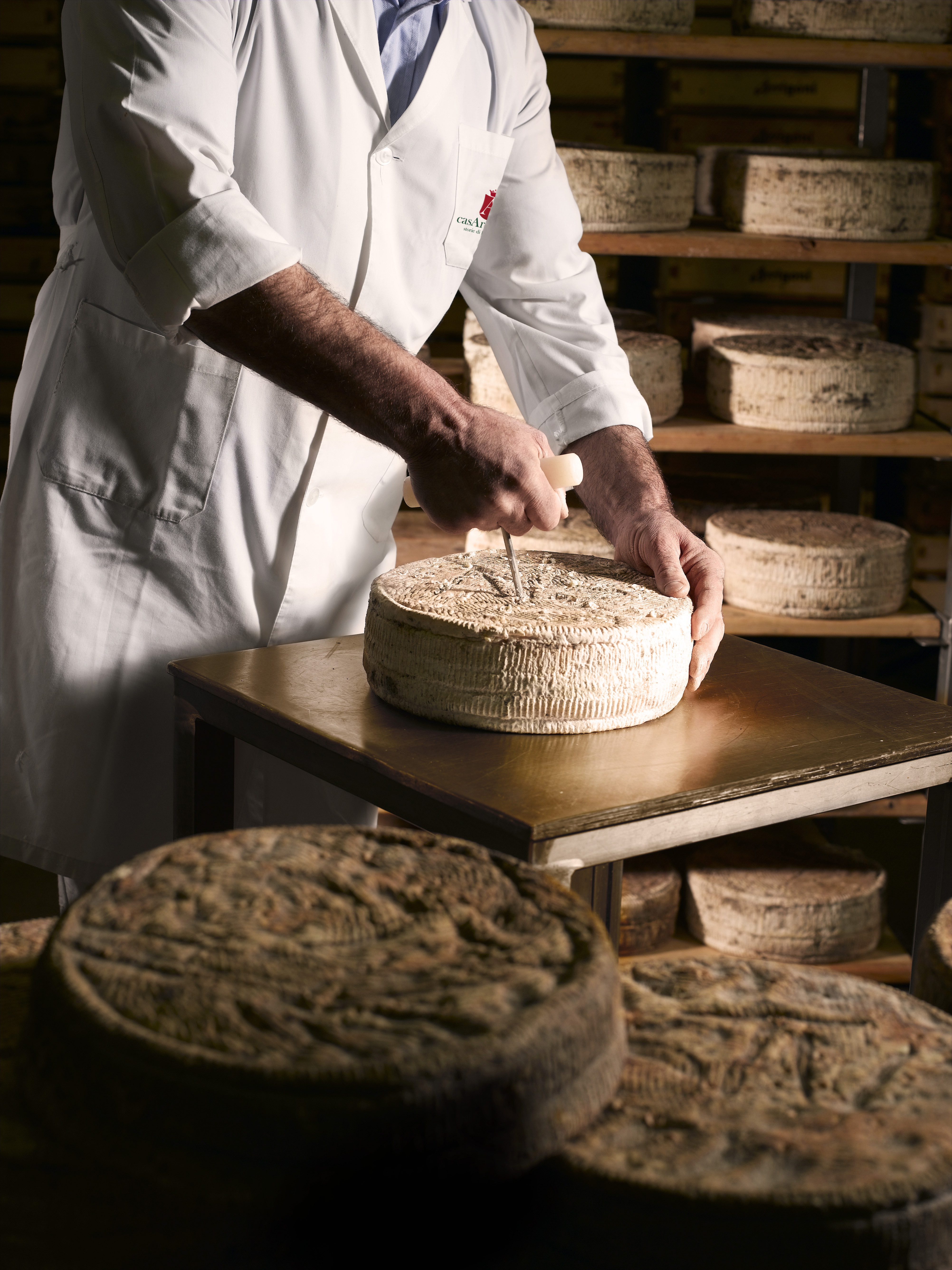 Peghera (BG), Stagionatura e affinamento dei formaggi a pasta molle